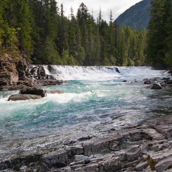 Glacier Runoff - Glacier National Park. Near Upper McDonald Creek