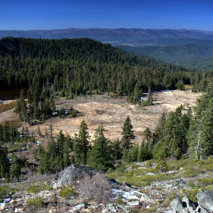 Bigelow Lakes Basin from high on the #1214 Trail Near Mt. Elijah Trail #1206
