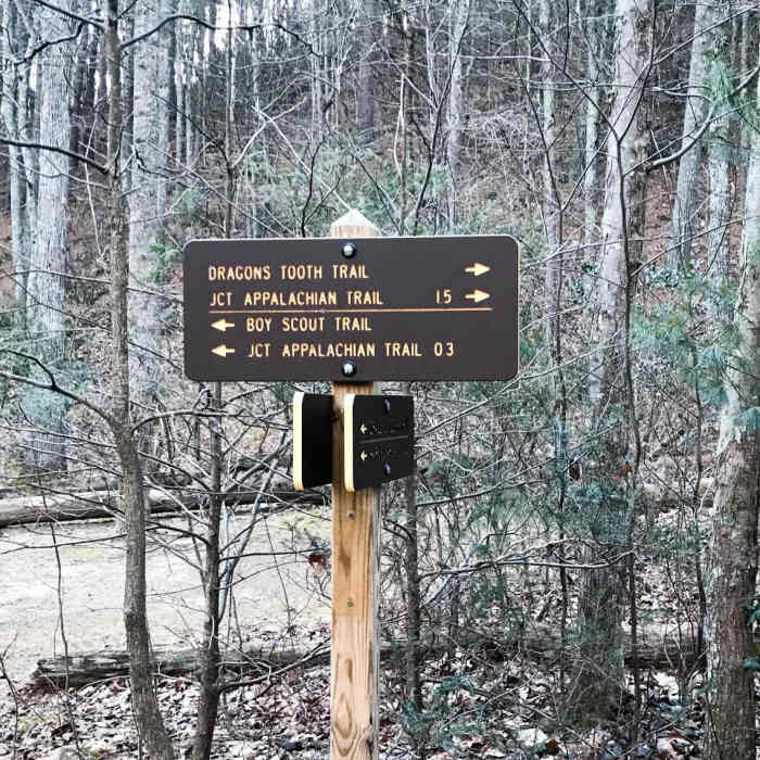 Near Dragon's Tooth via the Appalachian Trail