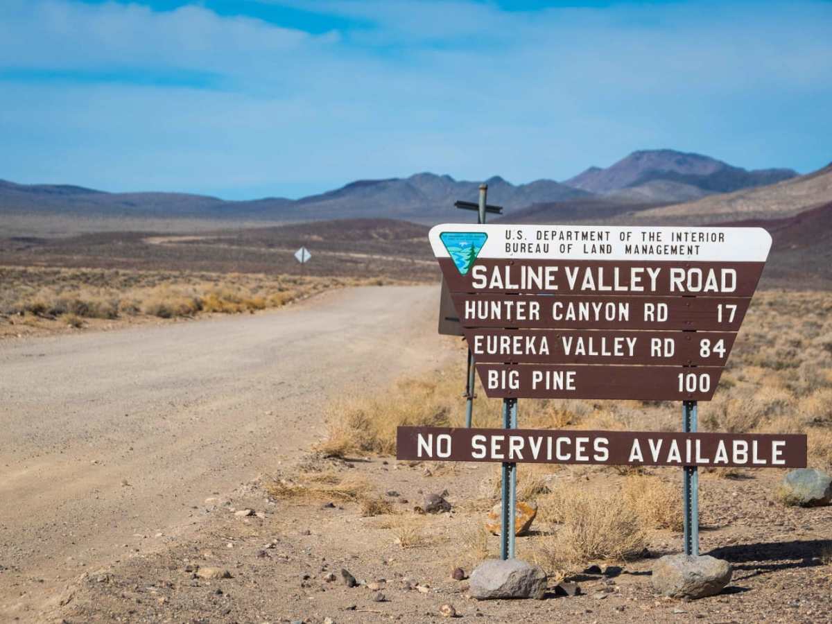 Saline Valley Road trail photo