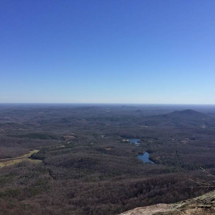 The view from the top of Table Rock makes climbing it worth the effort! Near Pinnacle Trail to Table Rock Loop