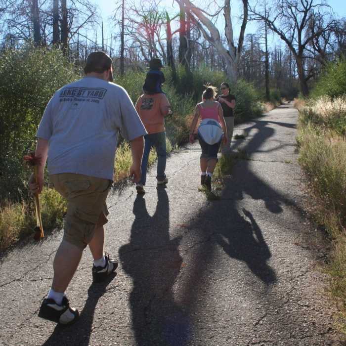 Heading up the road. Near Cuyamaca Peak