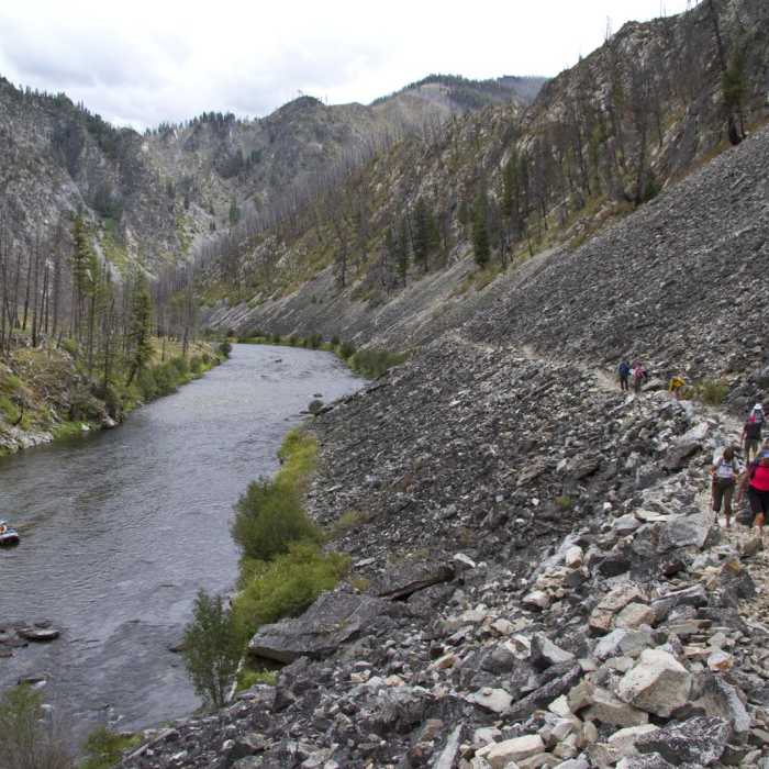 Near Middle Fork of the Salmon River Trail a Day 1