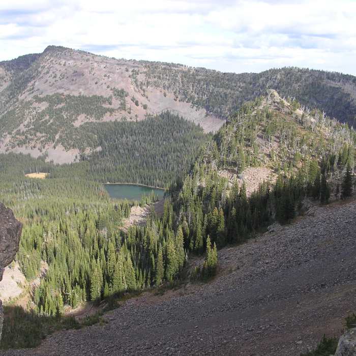 Near High Lake and Slide Lake Overlook