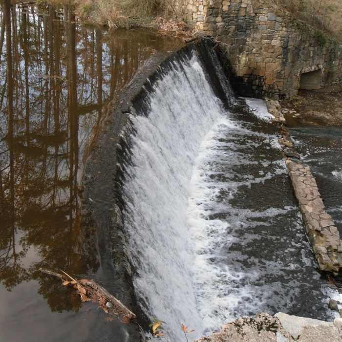 Beaver Lake Dam Near Old Mill Trail - Beaver Lake Trail