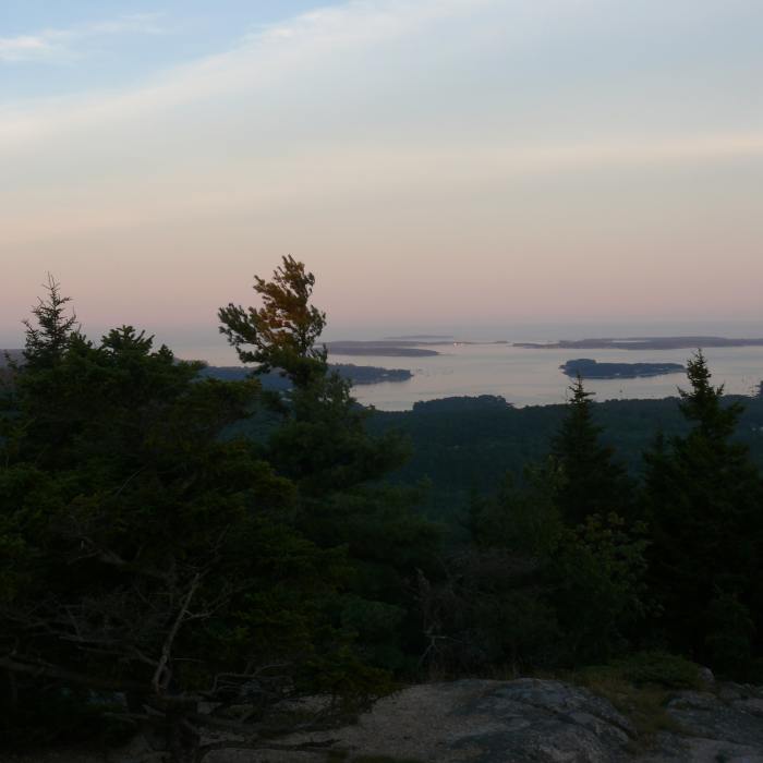 The spectacular view from the Beech Mountain Fire Tower. Near Beech Mountain Trail