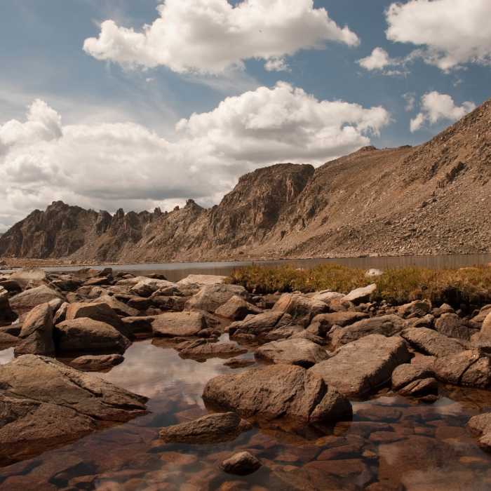 Bear Lake is a beautiful spot to stop (almost) on the way up Harvard. Near Horn Fork Basin
