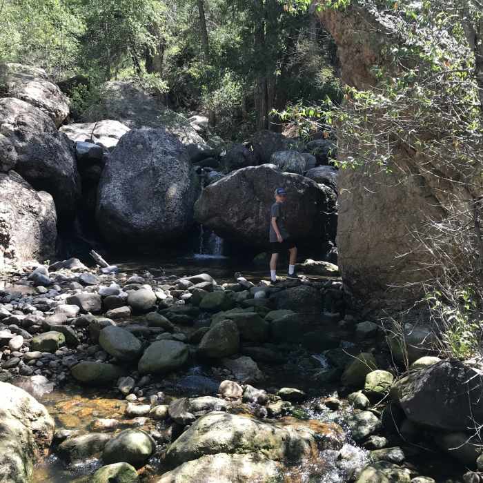 Side Creek on the hike. Near Mesa Creek Trail