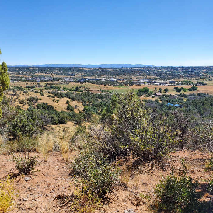Views over the Three Springs and hospital area. Near Grandview Ridge Road