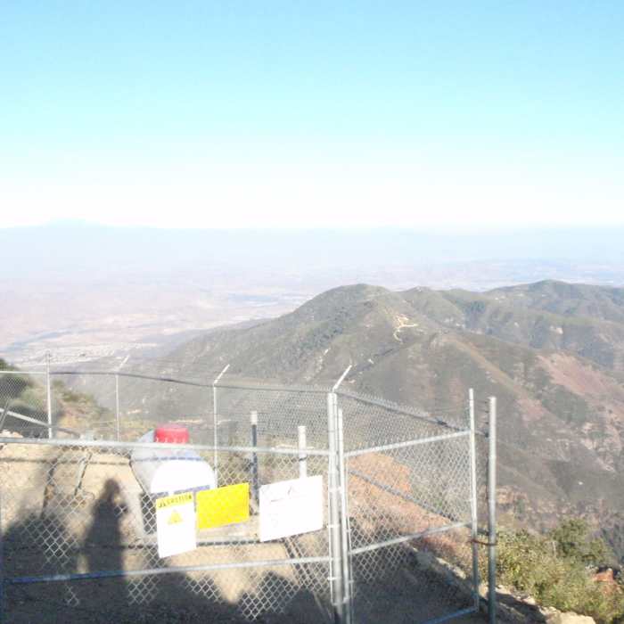 View from Santiago Peak Near North Main Divide Road