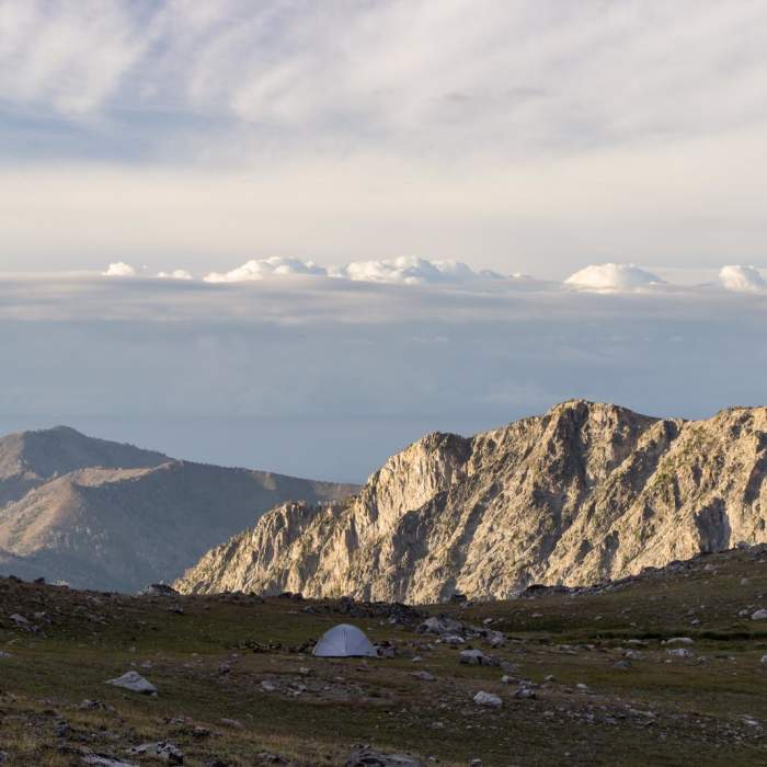 Near Broad Canyon: Betty, Goat + Baptie Lakes and the Surprise Valley Divide