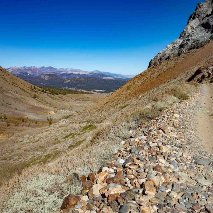 A section of Laurel Lakes Road. Near Laurel Lakes - Edith Lake Trail