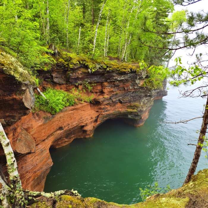 Near Apostle Islands Sea Cave Trail