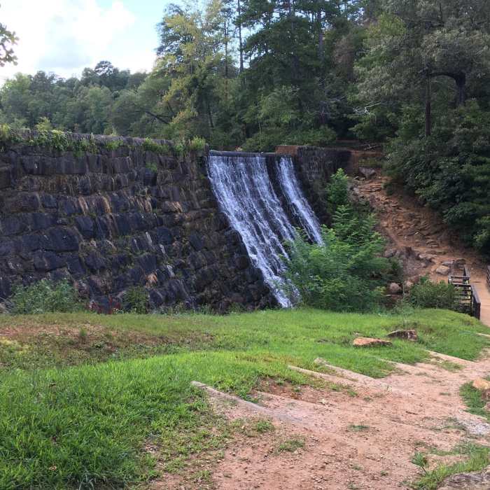 Man-made waterfall on Lake Placid Trail Near Lake Placid Trail