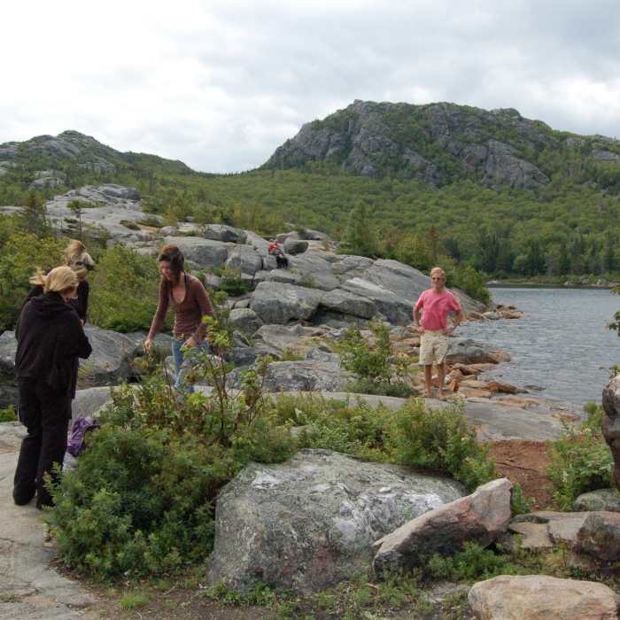 "The alpine pond at the top of the Brook Trail, 2,872 feet up Tumbledown Mountain." by Tim Pierce (https://www.flickr.com/photos/qwrrty/) licensed by CC-BY 2.0 (https://creativecommons.org/licenses/by/2.0/) Near Tumbledown Mountain Out and Back