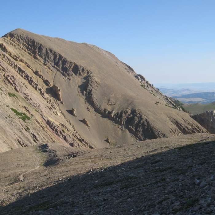 Looking North from the shoulder of Sacagawea Peak Near Sacagawea Peak