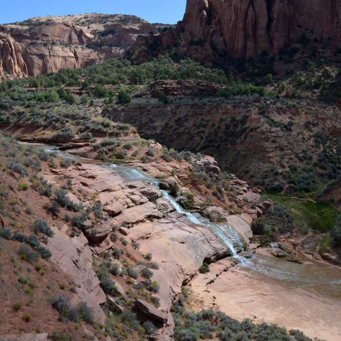 Falls on the way to Keet Seel. Near Keet Seel