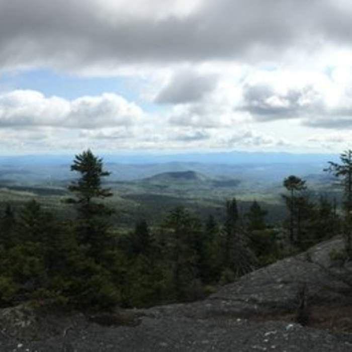 Great views on the way to White Rock Mountain summit - Mount Hunger on the left. Near White Rock and Mount Hunger Loop