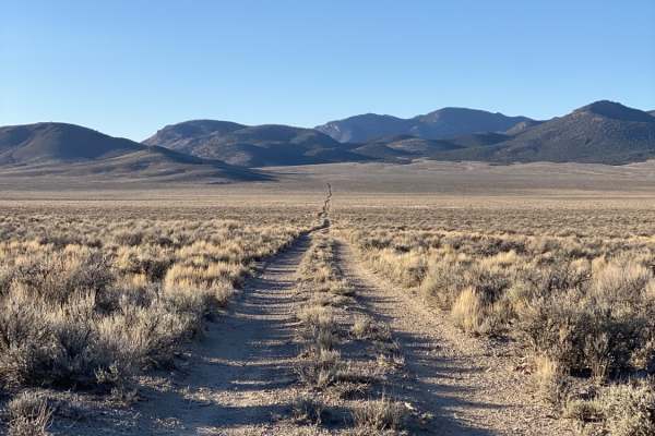 Cave Valley Dry Lake Bed Crossing