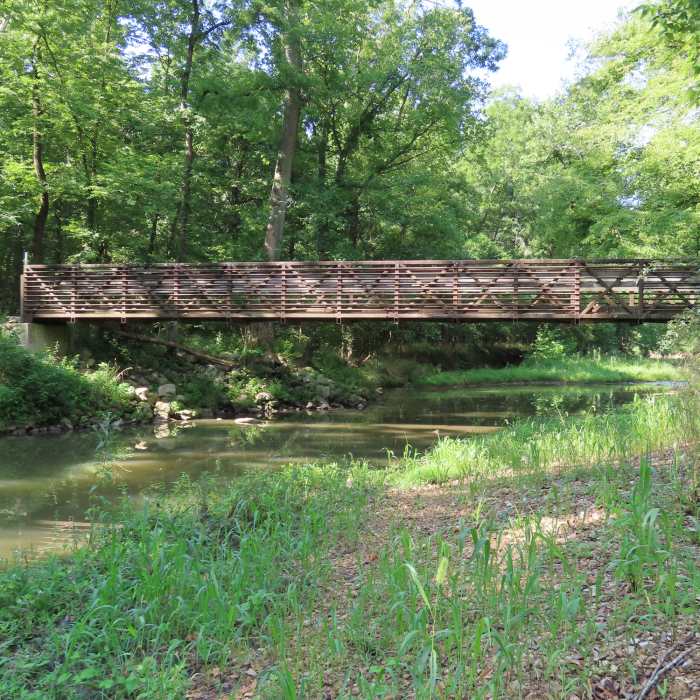 Bridge over Little Bonne Femme Creek. Near Rock Bridge Route