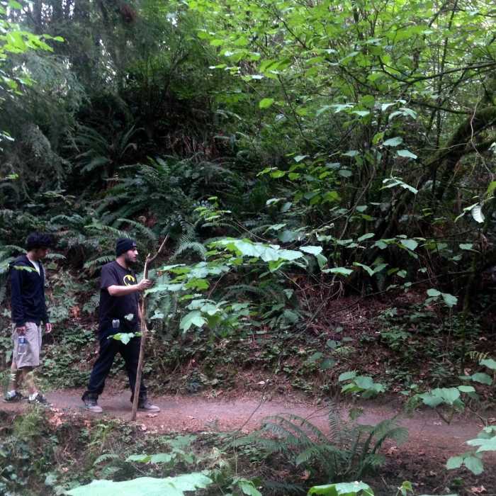 Two men explore the Ridge Trail. Bill Cunningham Photo Near Ridge Trail