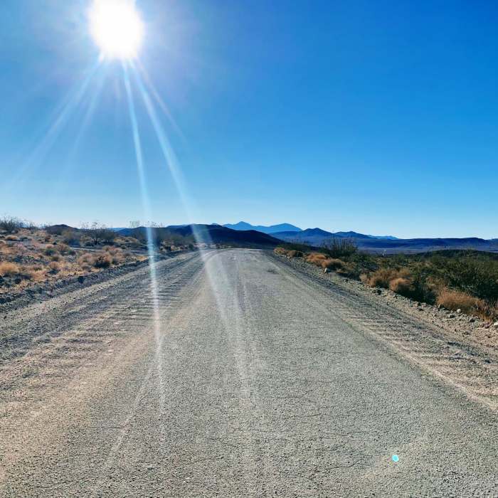 Near Cerro Gordo Ghost Town via Saline Valley Road