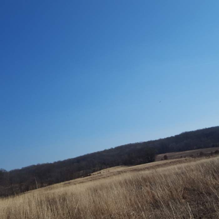 Enjoy views west toward the sourlands from the trail. Near Griggstown Grasslands