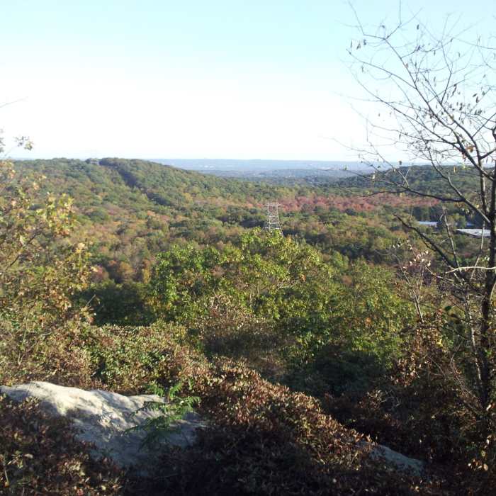 Scenic Overlook on the Blue Trail (Mennen). Near Pyramid Mountain Loop