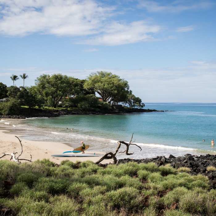 Near Ala Kahakai National Historic Trail: Spencer Beach to Mau'umae Beach