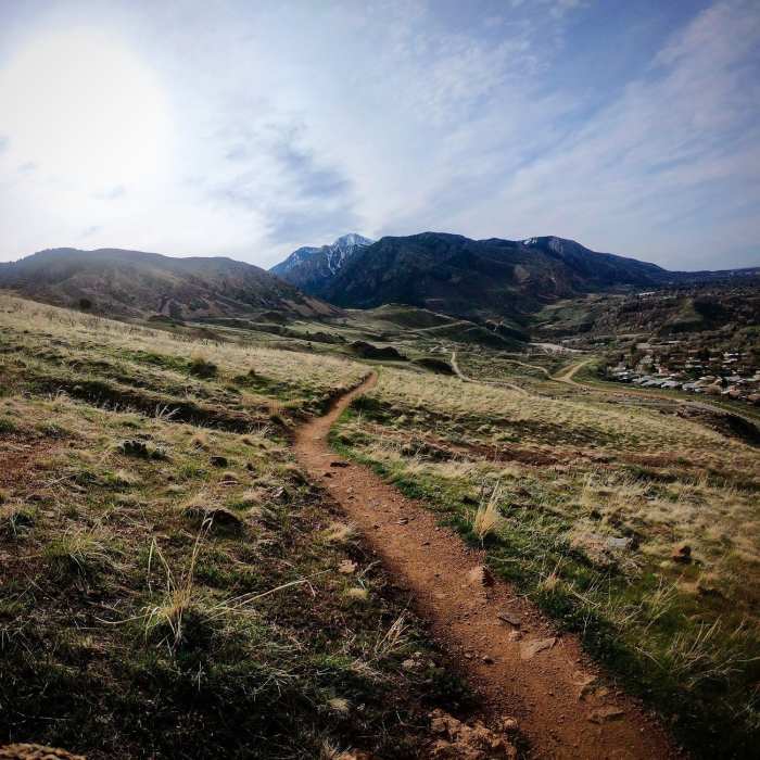 View looking back toward Mt Ogden. Near BST: North Ogden