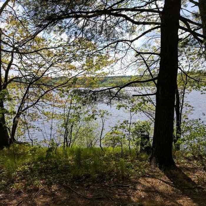 West Thompson Lake is a pleasant companion on your way around the Shoreline Trail. Near West Thompson Lake