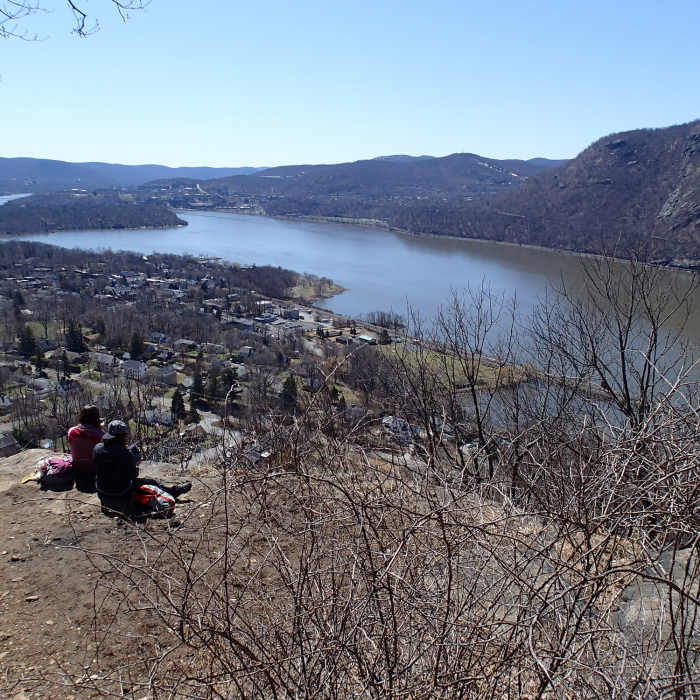View of Cold Spring and West Point from the Washburn Trail. Near Washburn/Nelsonville/Undercliff Loop