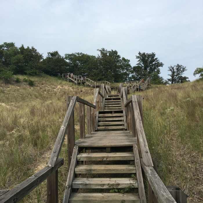 mt tom stairs Near Trail 8 - 3 Dunes Challenge