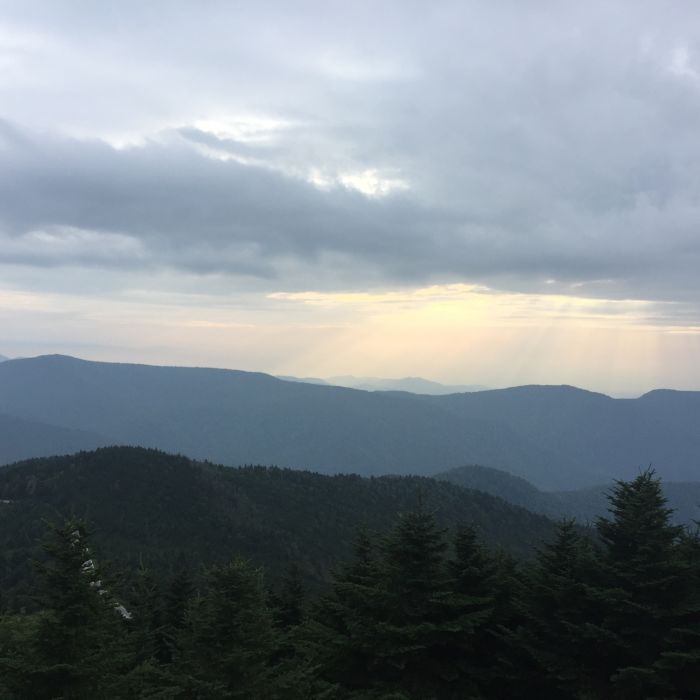 Summit view Near Mount Mitchell Vert Marathon