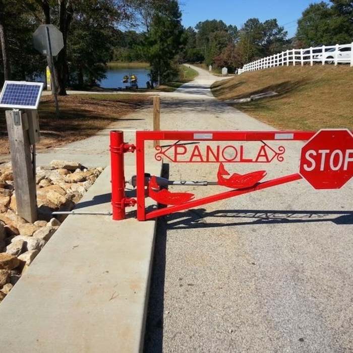 The front gate at Alexander Lake. Near Arabia Mountain Trail to Panola Mountain/Lake Alexander