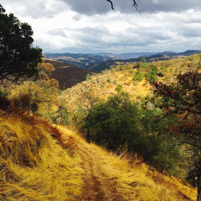 The descent back to Rich Gulch Trailhead Near Mokelumne Coast to Crest Trail