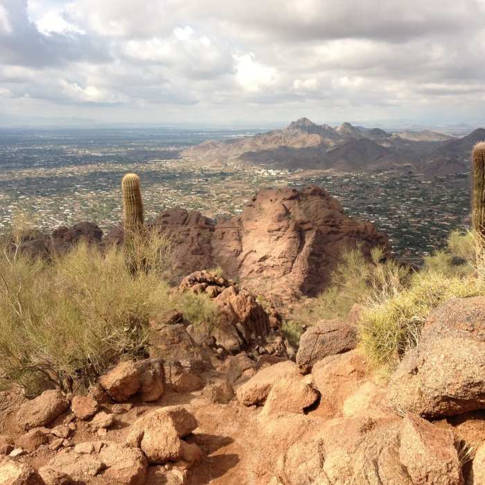 Camelback Mountain views. Near Echo Canyon Summit Trail