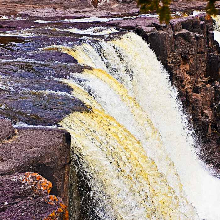 Middle Gooseberry Falls Near Fifth Falls Trail