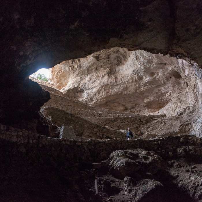 Natural Entrance to Carlsbad Caverns. Near Chihuahuan Desert Nature Trail