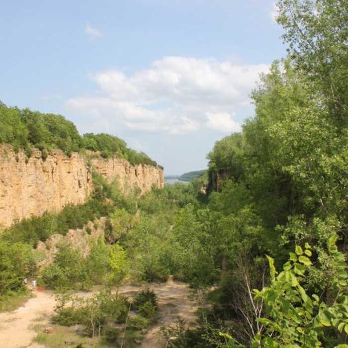 View of the Mississippi River from Horseshoe Bluff - Mines of Spain Near Horsehoe Bluff Trail