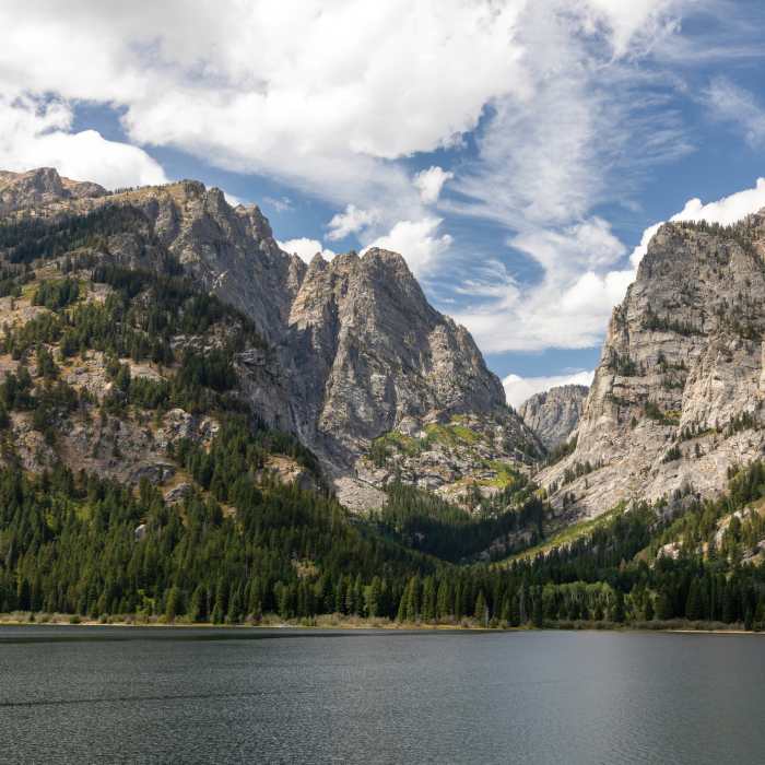 The mouth of Death Canyon. Near Phelps Lake Trail