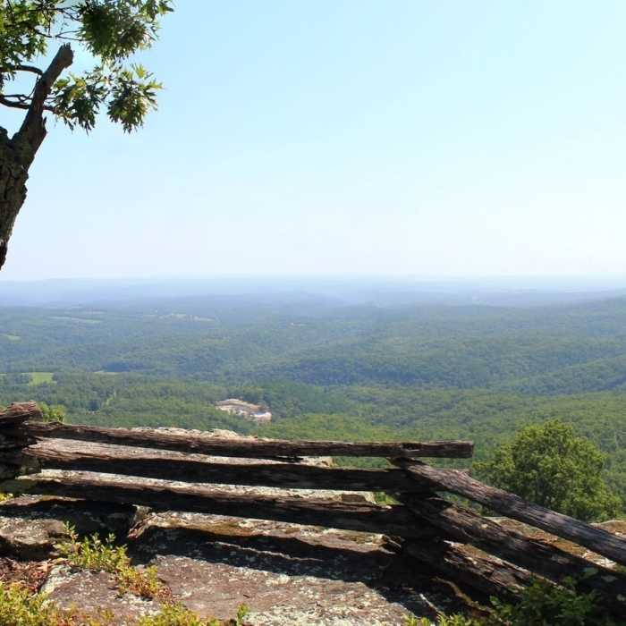 North side view of Round Top summit. Near Round Top Mountain