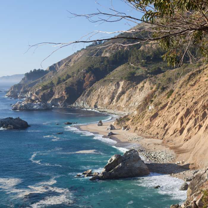 Beautiful Pacific coastline. Near Molera Beach Super Loop