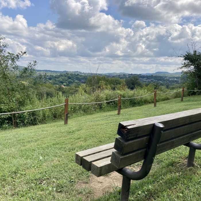 Near Black, Blue, Green, and Red Trails