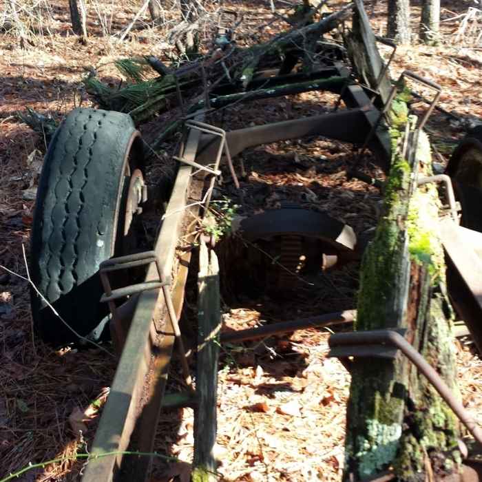 Antique Cart in Horton Grove. Near Sowell Trail