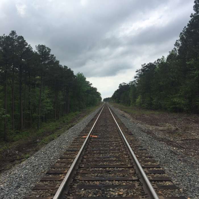 Crossing of the Kansas City Southern. K.C. Jones you better watch your speed! Near Fire Tower to Black Fork Mountain
