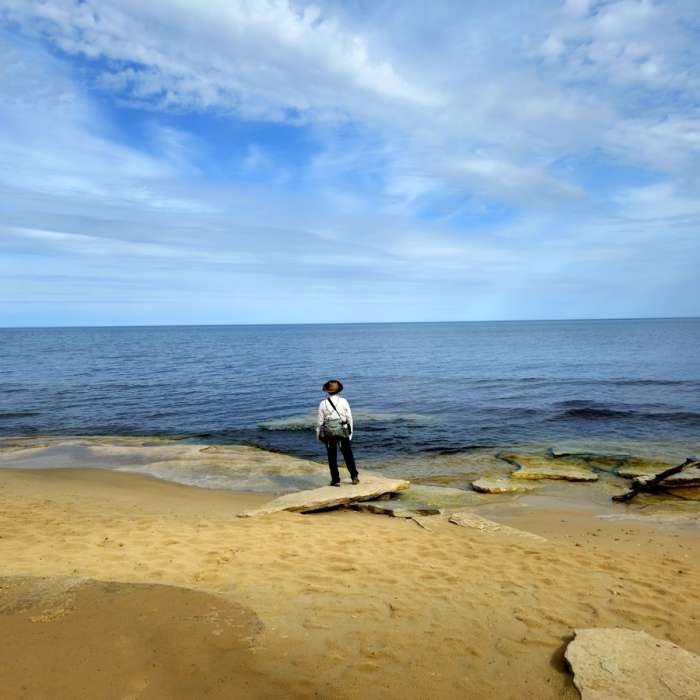 On Lake Superior near the mouth of the Mosquito River. Near Mosquito River Trail