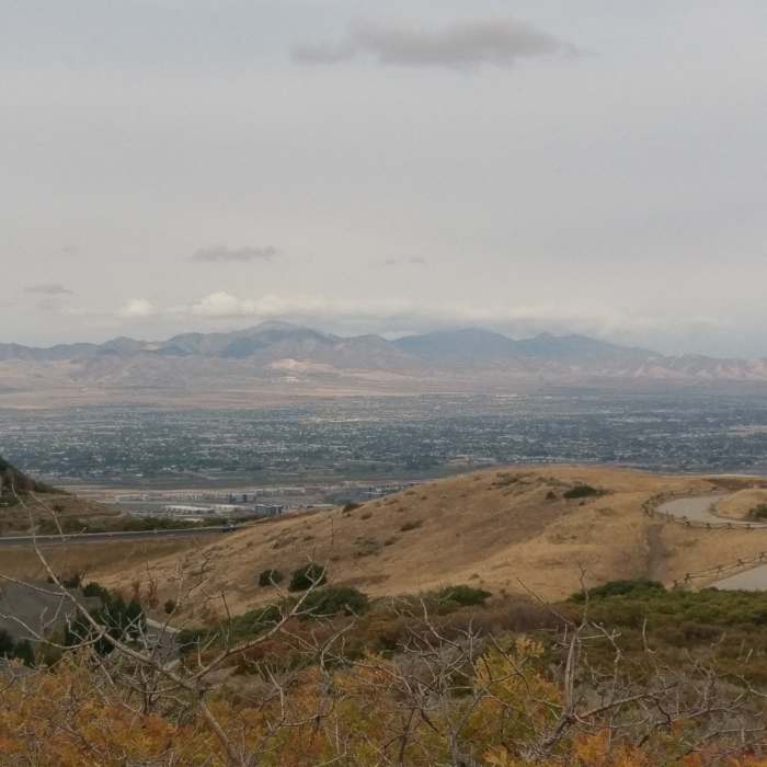 Draper views from the Little Valley Overlook Near Little Valley Overlook