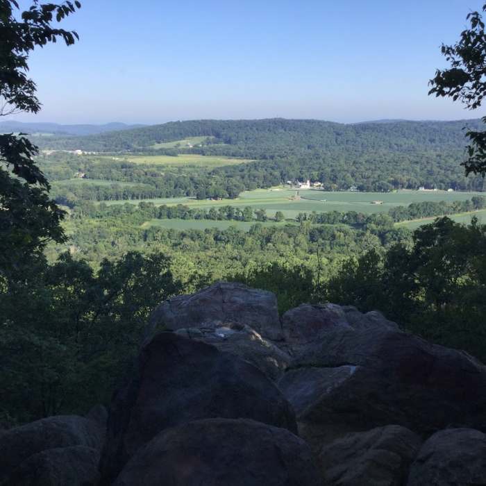 Panorama from Point Mountain. Near Point Mountain Reservation - North to South