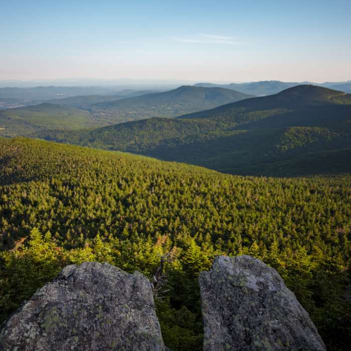 Northwestern view off of Killington Peak. Near Bucklin Trail